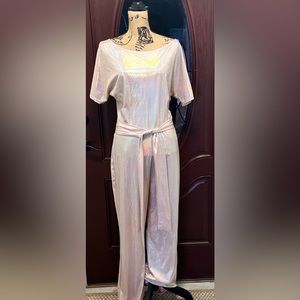 Pink silver jumpsuit